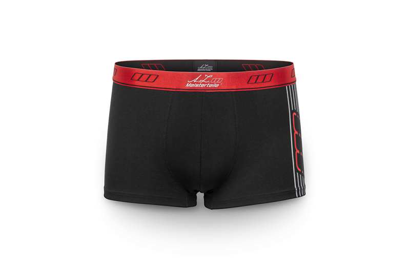 Herrenunterwäsche - Boxer - Schwarz-rot - Natural Fit - AZ-M